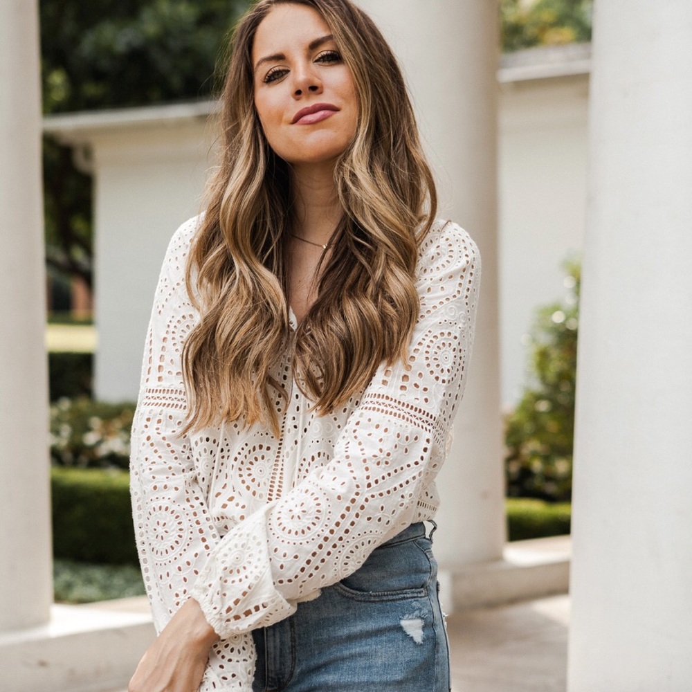 Sezane Lace Top